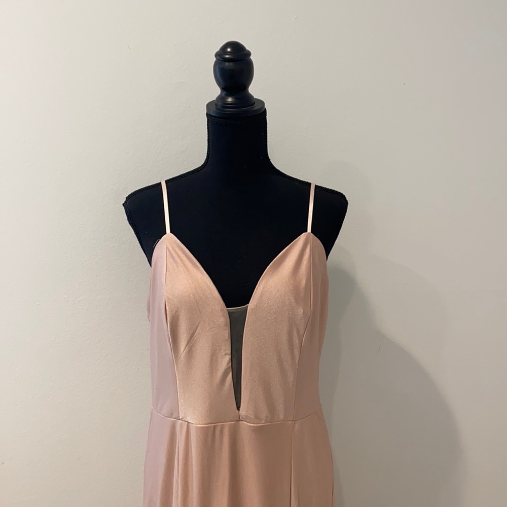 Pink evening gown